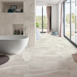 Carrelage Travertino di Caracalla poli Anthracite - Poli 90 x 90cm ( vendu par boite de 1,62 m² )-Cristacer Clearance