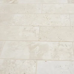 GoodHome Carrelage Travertino 20x60 cm pierre naturelle