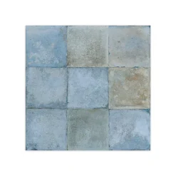 Ro'Ma Carrelage Carrelage Vintage effet Zellige Bleu 33x33x0,95 cm Orelia - Sol et mur intérieur -