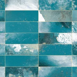 Carrelage Vintage effet Zellige Bleu/Vert 40x20x1,03 cm Atelora - Mur intérieur --Ro'Ma Carrelage Hot