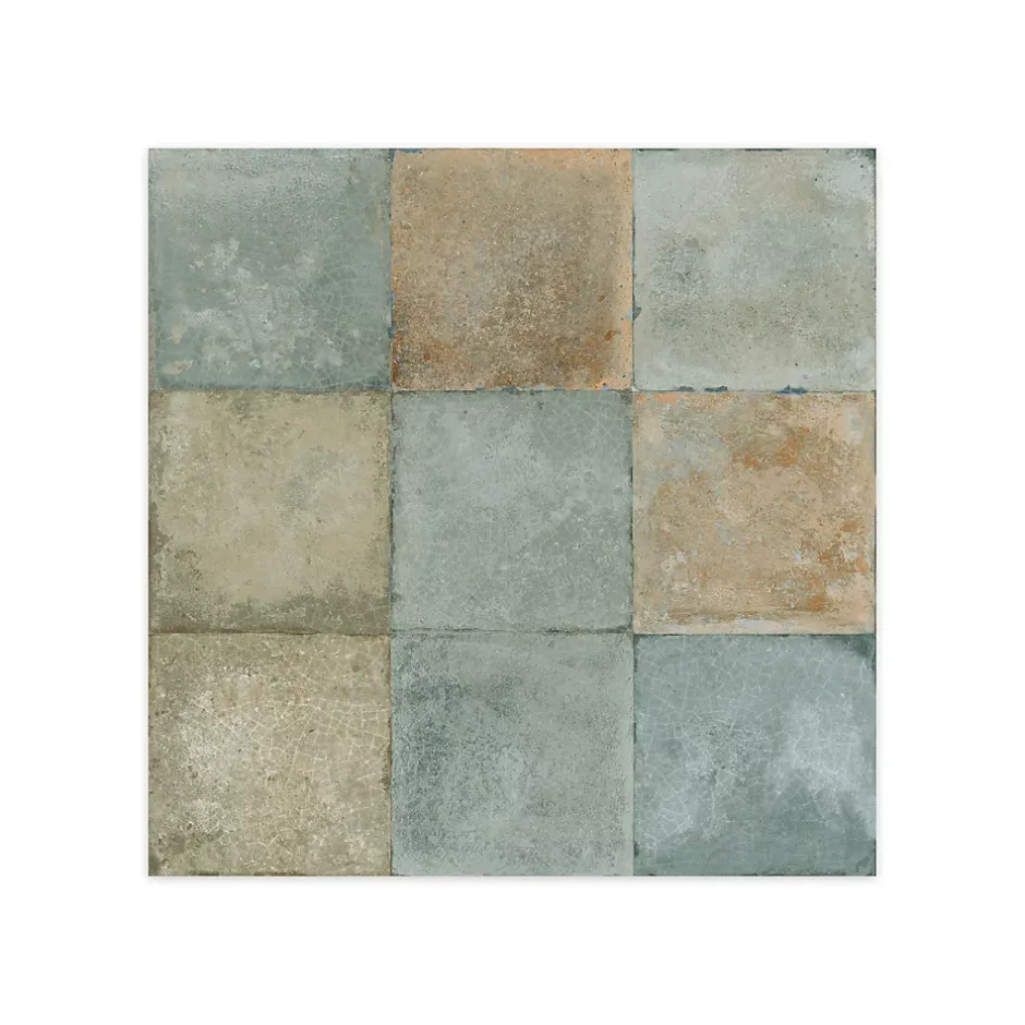 Carrelage Vintage effet Zellige Vert 33x33x0,95 cm Orelia - Sol et mur intérieur --Ro'Ma Carrelage Sale