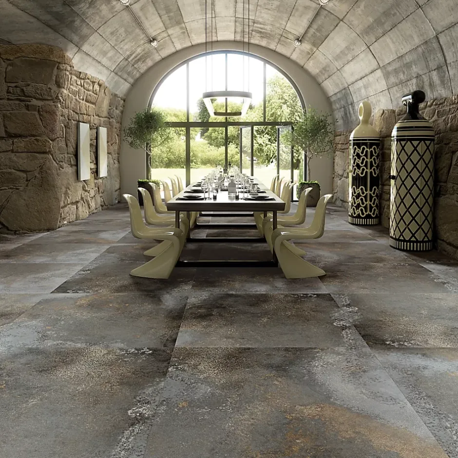 Carrelage Yuri Graphite - Mat 58.3 x 58.3cm ( vendu par boite de 1,02 m² )-Vives Online