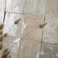 Carrelage Zellige Marocain Gris Beige 10x10 cm (vendu par 1 m²) --Ro'Ma Nature Clearance