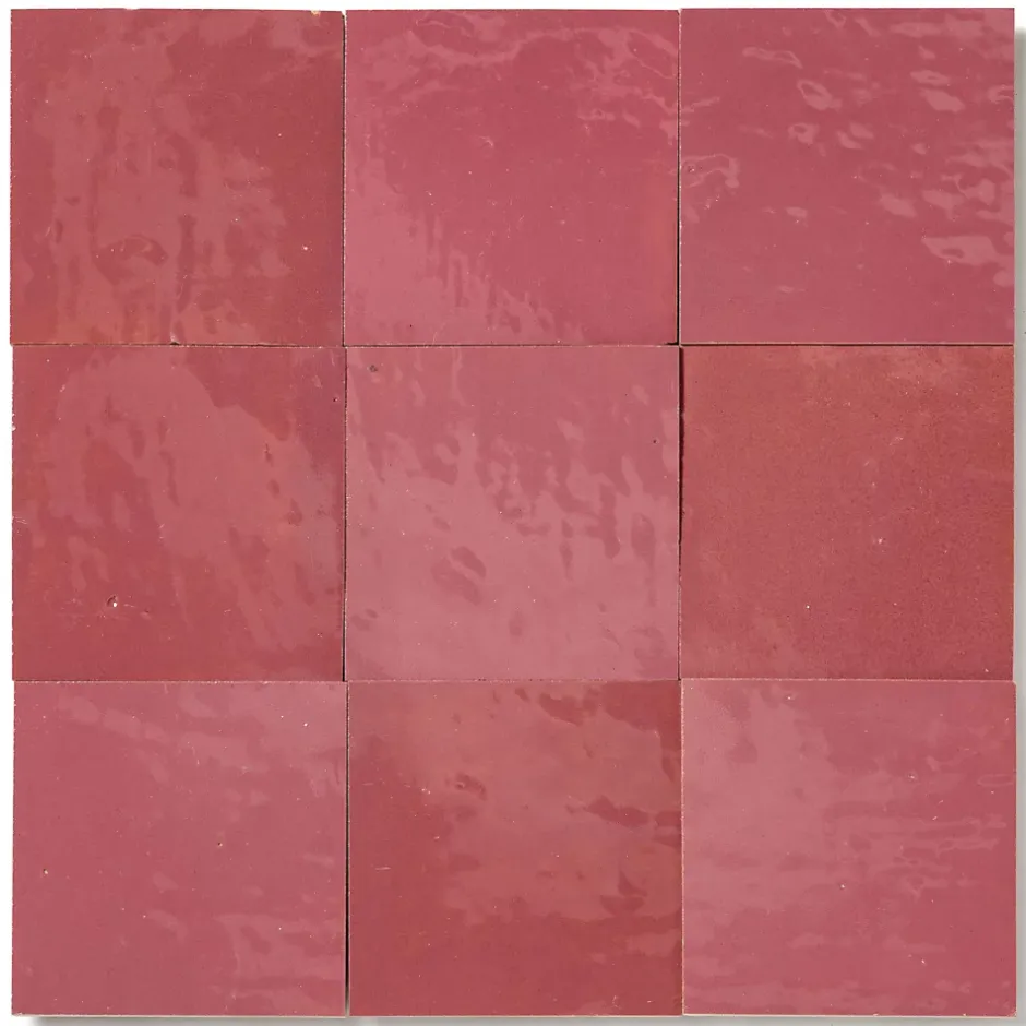 Carrelage Zellige Marocain Rose Ancien 10x10 cm (vendu par 1 m²) --Ro'Ma Nature Best