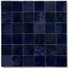 Carrelage Zellige Marocain Bleu Nuit 5x5 cm (vendu par plaque de 30x30 cm soit 0,09 m²) --Ro'Ma Nature