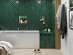 Carrelage Zellige Pompei vert Brillant 15x15 cm-Tinker