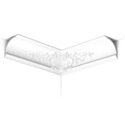 C338B Corniche plafond polyuréthane Luxxus - 18x18x200cm (h x p x L) - moulure décorative A l'unité-Orac Decor Best