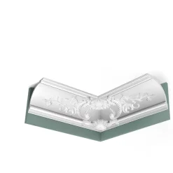 C338B Corniche plafond polyuréthane Luxxus - 18x18x200cm (h x p x L) - moulure décorative A l'unité-Orac Decor Best