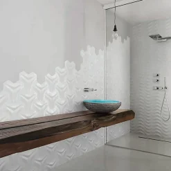 Ceramique Boomerang Blanc 8 X 29 Cm - vendu par boite de 0,54 m2 --Carrelage Signature Best