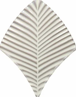 Ceramique Feuilles larges Blanches 20x15 cm - prix à la piéce--Carrelage Signature Discount