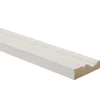 Chambranle Louis XVI en MDF doucine prépeint blanc 10x38mm L.2,44m-