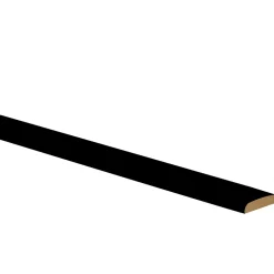 Champlat 2 arrondis en MDF noir 4X28mm L.2,40 m- Clearance