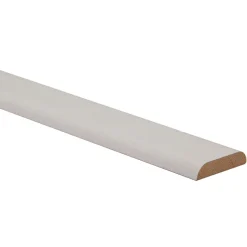 Champlat 2 arrondis en MDF blanc 4X28mm L.2,44 m