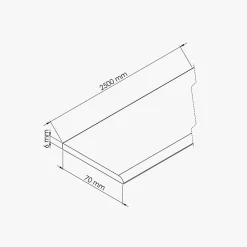 Champlat PVC Cellulaire 70 mm - Longueur 2.50 m - Lot de 5 - Sable-Tecnoprofils Clearance