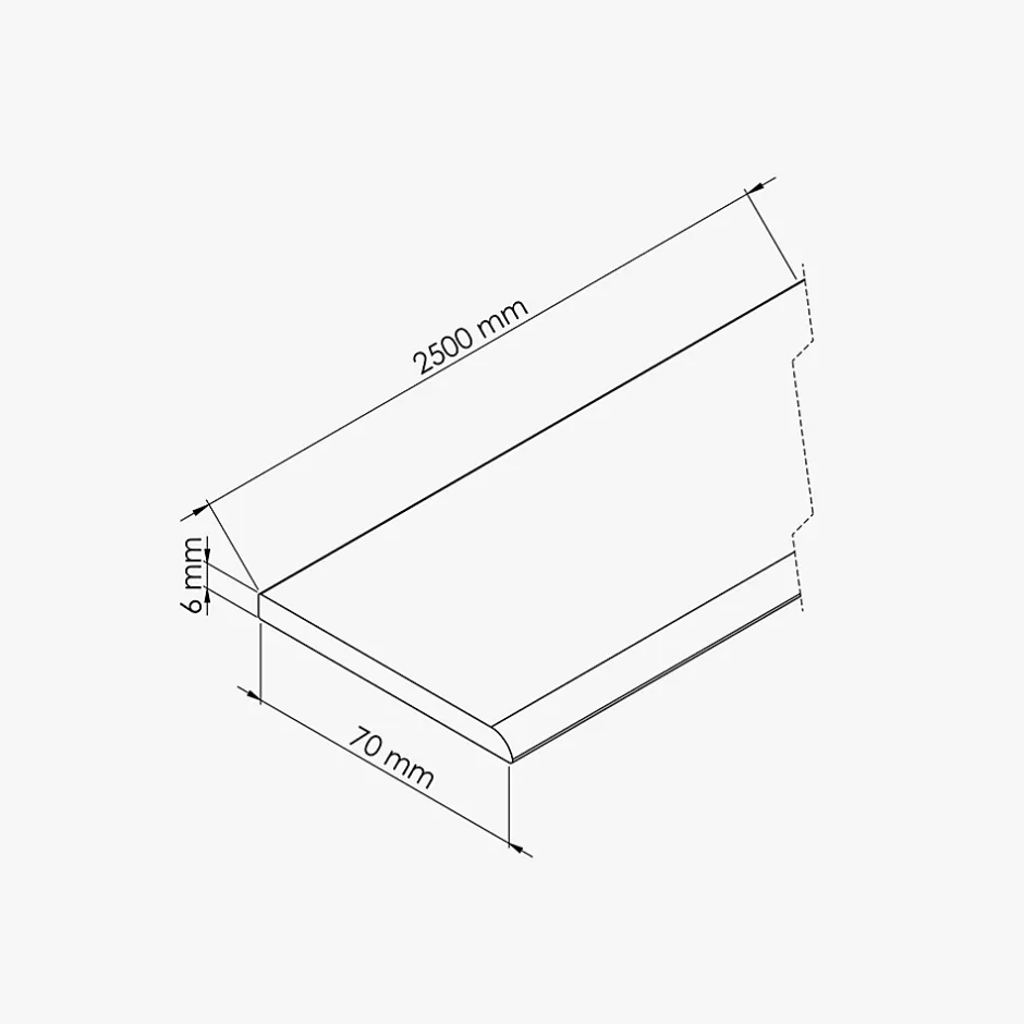 Champlat PVC Cellulaire 70 mm - Longueur 2.50 m - Lot de 5 - Sable-Tecnoprofils Clearance