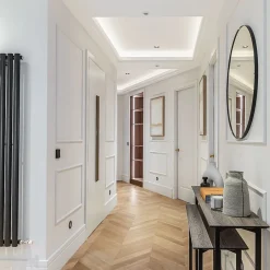 Dileci ÉCHANTILLON - Parquet massif chêne français, Point de Hongrie , Chevron taille 600x120x15 mm, Teinte bois naturel -