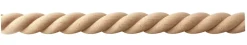 Échantillon de moulure torsade brut décorative - L20 x 2,6 cm - Bois de hêtre massif - Style Parisien - A peindre-Decoparisienne Discount