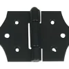 Charnière décorative noire acier époxy noir 130 mm-Afbat Best