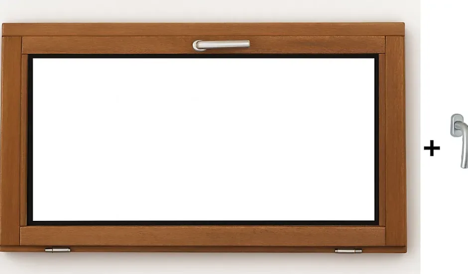 Chassis Abattant En Bois H45 X L120 Côte Tableau, Poignee (ref 010220f9)-Gd Menuiseries Sale