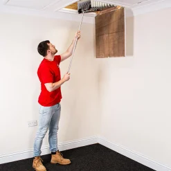 Échelle de grenier accordéon aluminium 3.05m, Design compact, Marches antidérapantes, Charge max. 150 kg, BPS Depot-BPS Access Solutions Hot