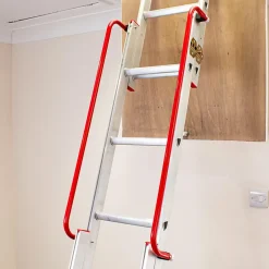 Échelle de grenier coulissante aluminium 3 sections avec main courante, Charge max. 150 kg, EN14975, BPS Depot-BPS Access Solutions Online