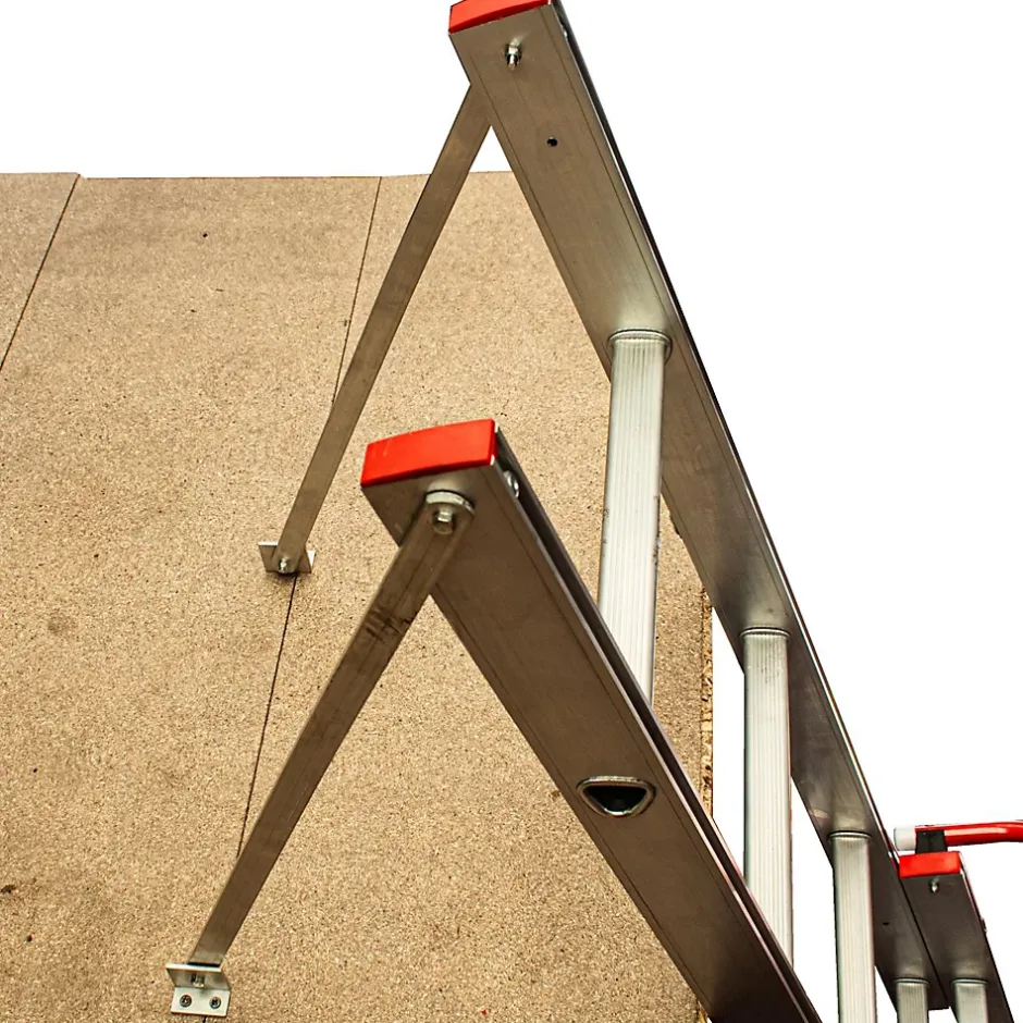 Échelle de grenier coulissante aluminium 3 sections avec main courante, Charge max. 150 kg, EN14975, BPS Depot-BPS Access Solutions Online