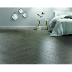 CHENE ARONIA - Parquet stratifié BATON ROMPU 12 mm-Aelle Carrelage Best