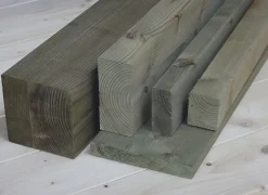 Chevron classe 3 70 x 60 mm, L.4 m vert- Hot