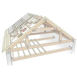 Chevron traité - 75 x 63 mm, L.5 m classe 2- Clearance