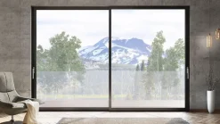 Châssis coulissant en aluminium à soulèvement 4 ventaux SMARTIA S560 (L.:4450mm x H.:2200mm) Gris argent-3 in 1 Hot