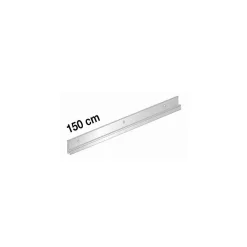 Le Crochet X Cimaise en aluminium coloris argent, 1m50.