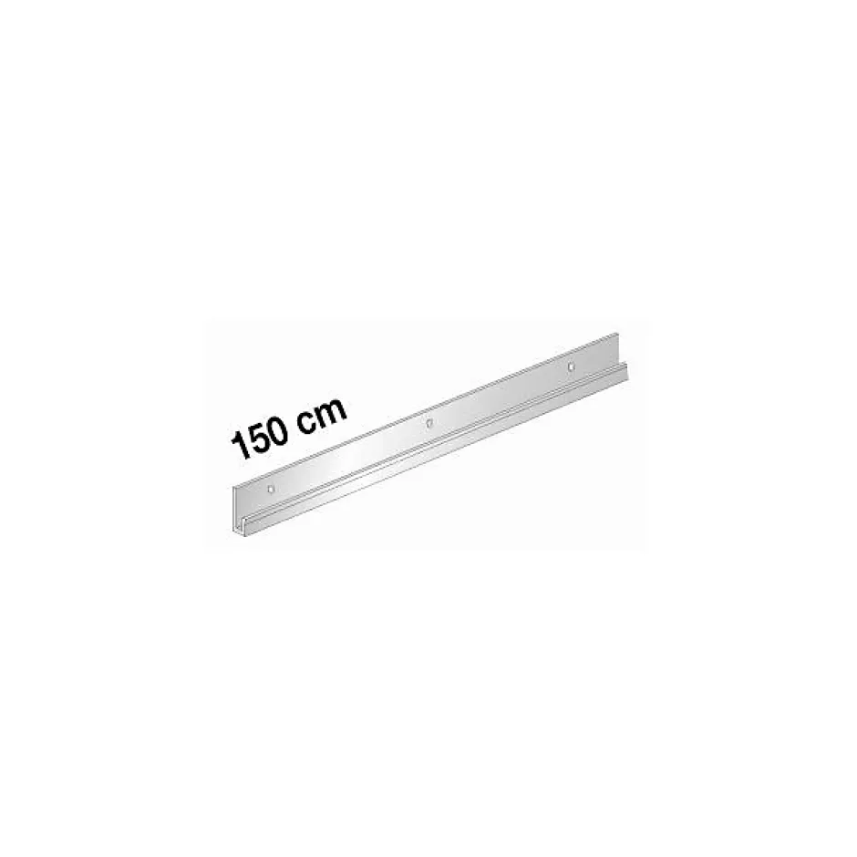 Le Crochet X Cimaise en aluminium coloris argent, 1m50.