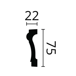 Cimaise NMC WALLSTYL WL6 Moulure décorative Encadrement de porte-Noel & Marquet Discount