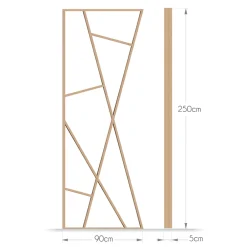 Foge Claustra Architect coloris chêne de Saragosse 250X90X5 cm