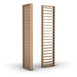 Foge Claustra persienne réglable Jersey coloris chêne de Saragosse 250X60X1.2 cm