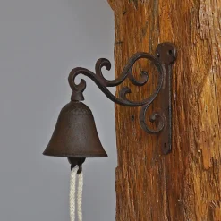 Cloche carillon fonte Volutes 20x10x15cm-La Grande Prairie Discount