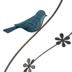 La Grande Prairie Cloche oiseaux colorés 29x23x74cm