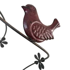 La Grande Prairie Cloche oiseaux colorés 29x23x74cm