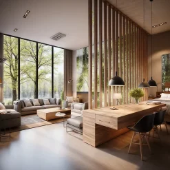 Cloison Amovible Claustra Hetre Ajouré 5 Lames - H 140 x L 60 x P 7 cm - PAR AD LYON-Ad Lyon Groupe Discount