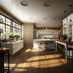 Ad Lyon Cloison Amovible en Chêne Clair - Claustra Ajouré 9 Lames pour Séparation de Pièce (H 260 x L 100 x P 7 cm) - PAR GROUPE