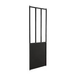 Geom Cloison amovible 3-en-1 esprit atelier Axioma noire H.250 x l.80 cm