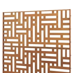 Casa.Pro Cloison de séparation Bernalda pour extérieur et intérieur acier galvanisé 180 x 120 x 40 cm noir