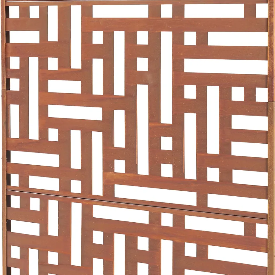 Casa.Pro Cloison de séparation Bernalda pour extérieur et intérieur acier galvanisé 180 x 90 x 40 cm rouille