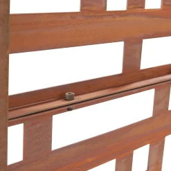 Casa.Pro Cloison de séparation Bernalda pour extérieur et intérieur acier galvanisé 180 x 90 x 40 cm rouille