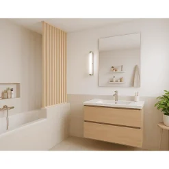 Cloison de séparation claustra amovible Pin, H.2,03 m x l.80 cm, P. 5 cm-Wood&Sens