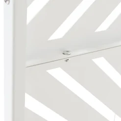 Cloison de séparation Kekan acier 200 x 100 x 50 cm blanc-Casa.Pro Hot