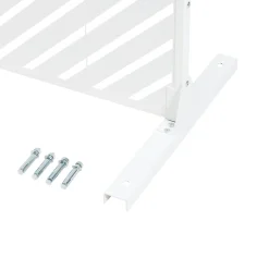 Cloison de séparation Kekan acier 200 x 100 x 50 cm blanc-Casa.Pro Hot