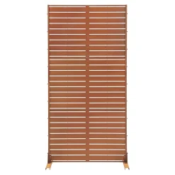 Cloison de séparation Nodepp pour extérieur et intérieur acier corten 180 x 90 x 40 cm rouille-Casa.Pro Sale
