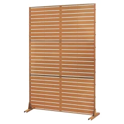 Cloison de séparation Nodepp pour extérieur et intérieur acier corten 180 x 120 x 40 cm rouille-Casa.Pro Hot