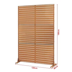 Cloison de séparation Nodepp pour extérieur et intérieur acier corten 180 x 120 x 40 cm rouille-Casa.Pro Hot